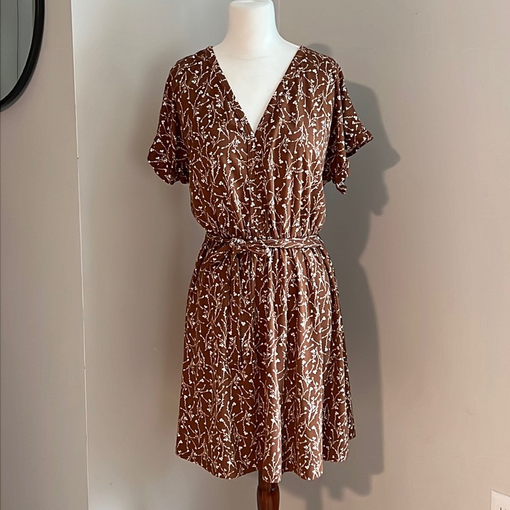 French Grey Delia Knit Dress Flutter Sleeves from Stitch Fix
